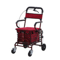 4 Wheel Folding Rollator Walker with Seat and Basket A764
