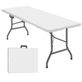 6 ft Portable Folding Table, Waterproof Top, 330 lb Capacity T2290