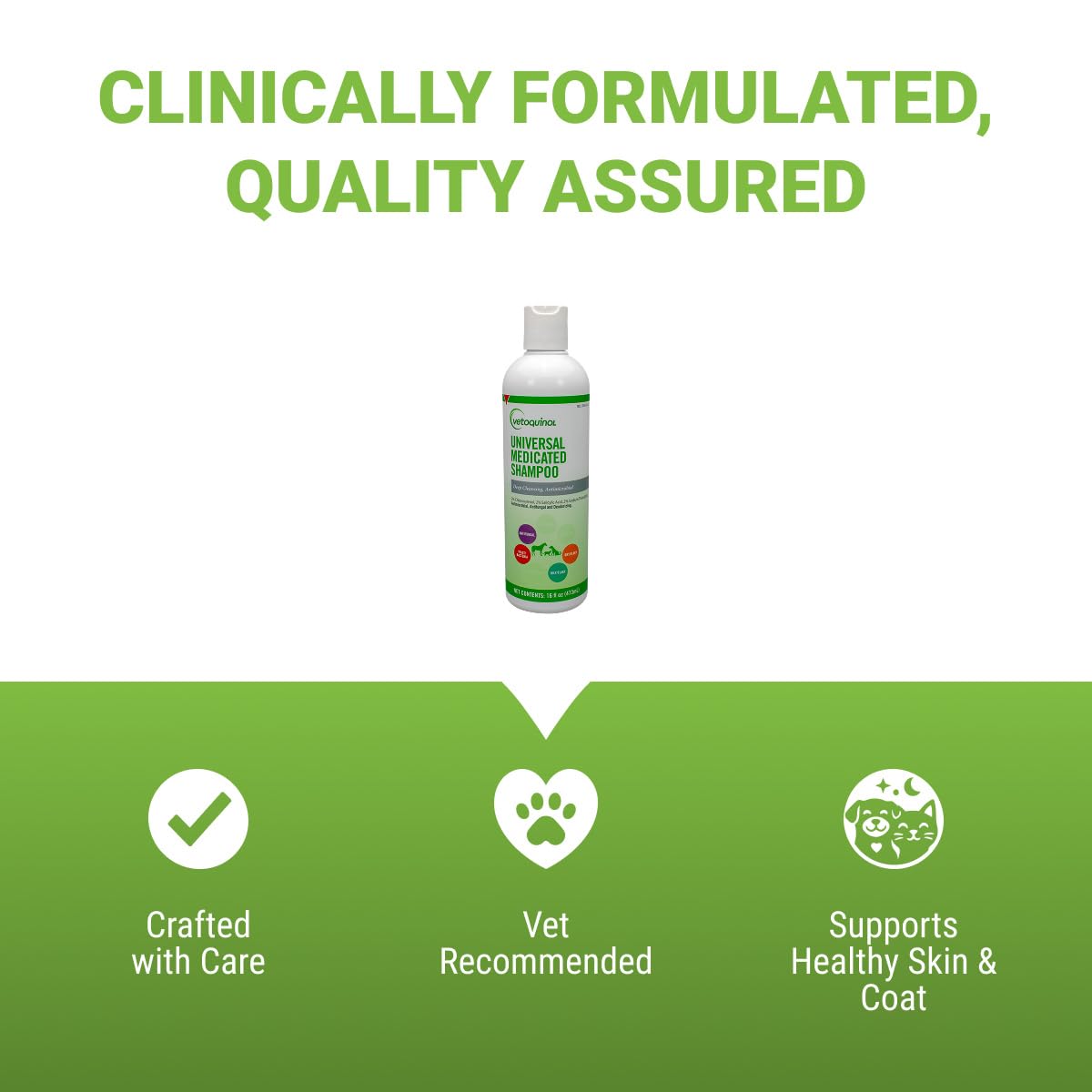 Medicated Sulfur Shampoo for Pets, 16 oz J573478