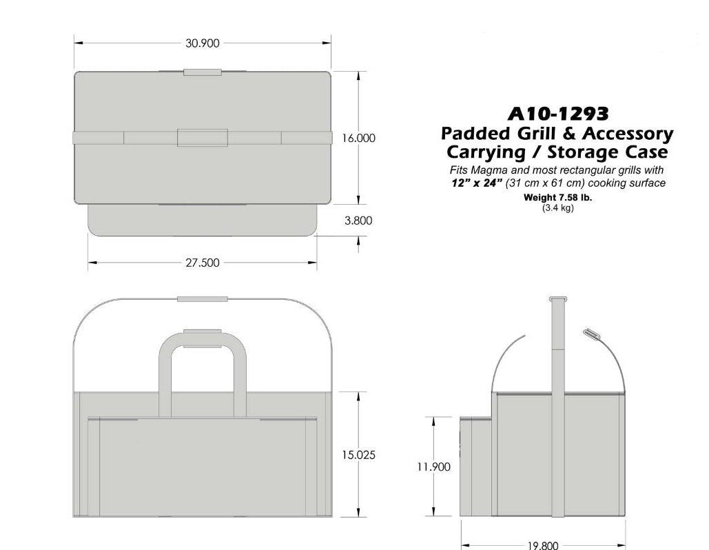 Gas Grill with Carrying Storage Case G227985