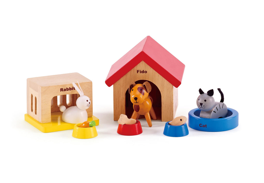 Wooden Dollhouse Animal Set G382582