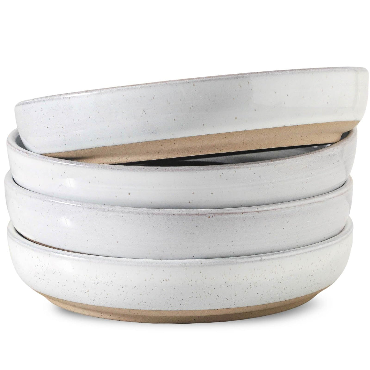 White Ceramic Pasta Bowls Set of 4, 26 oz H4730
