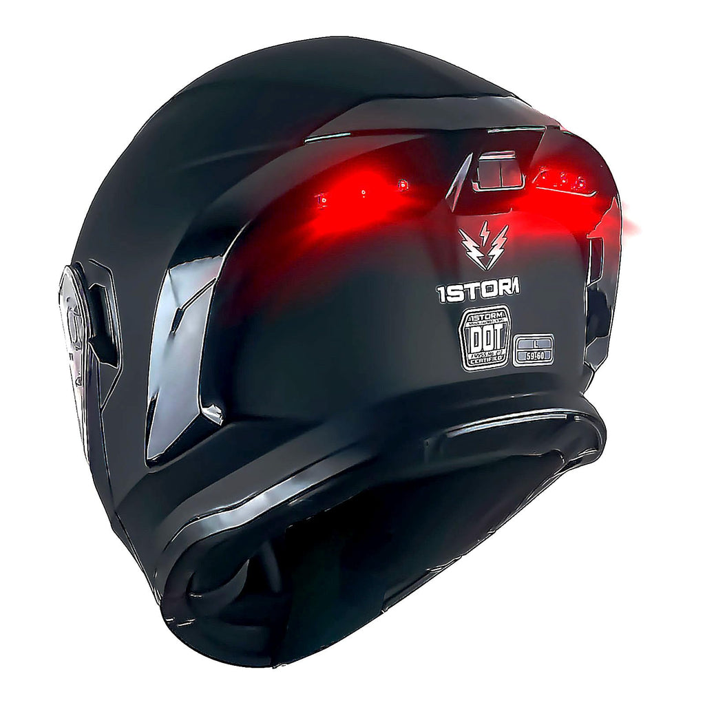 Matt Black Modular Full Face Motorcycle Helmet O960644
