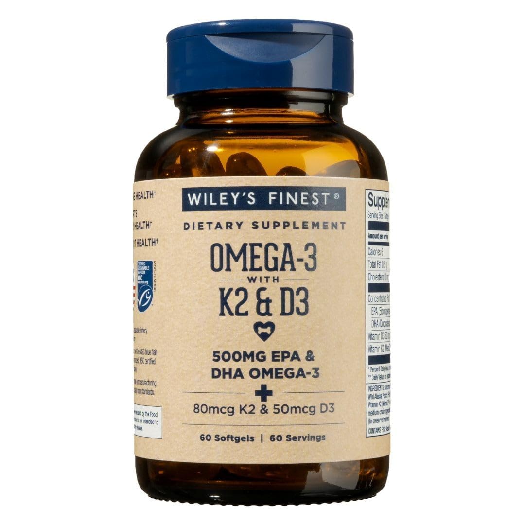 Omega-3 with Vitamin K2 and D3, 60 Count Q9564