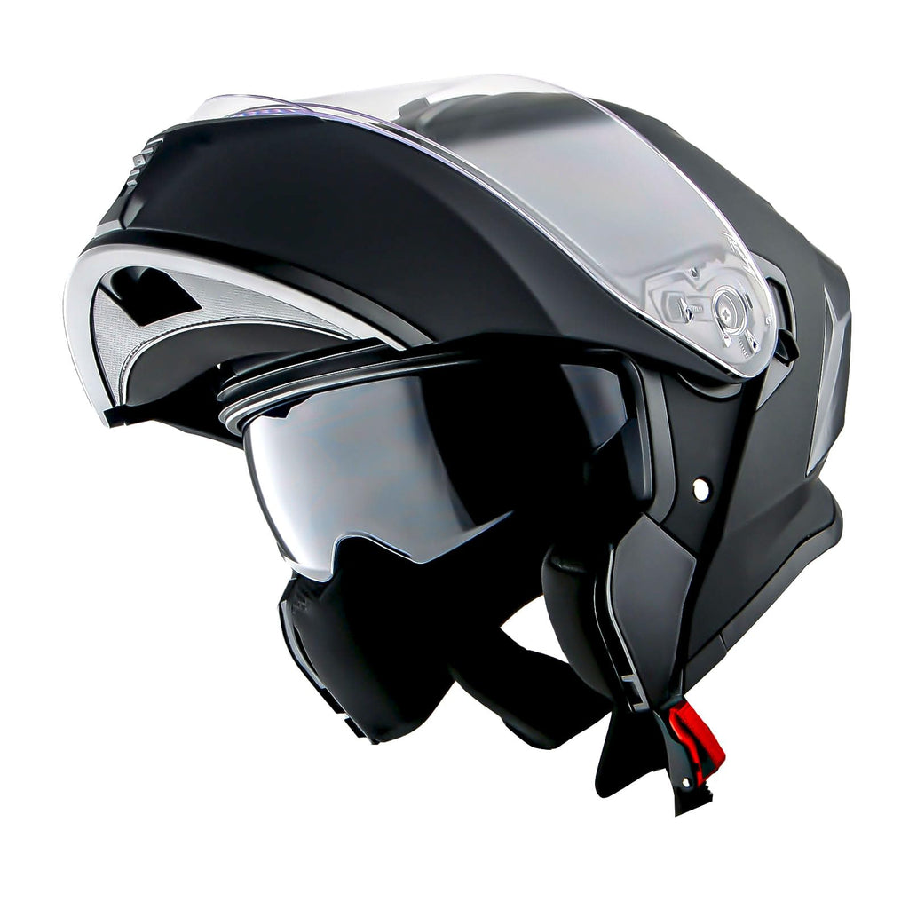 Matt Black Modular Full Face Motorcycle Helmet O960644