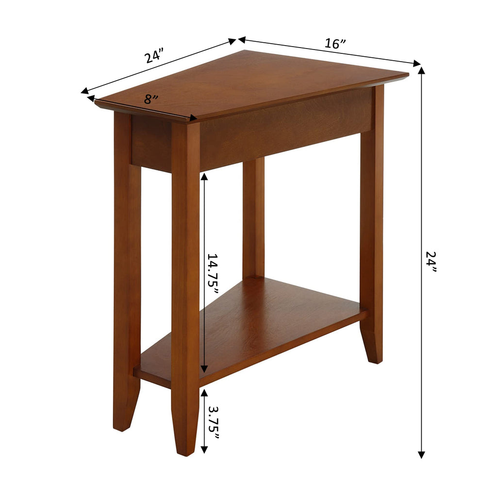 24" Cherry End Table with Storage Shelf Q66535