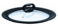 Universal Lid for Pots and Pans, Fits 6-Inch to 8-Inch Cookware, Tempered Glass Replacement Lid with Heat Resistant Silicone Edge, Dishwasher Safe, Made without BPA, Small, Black A192