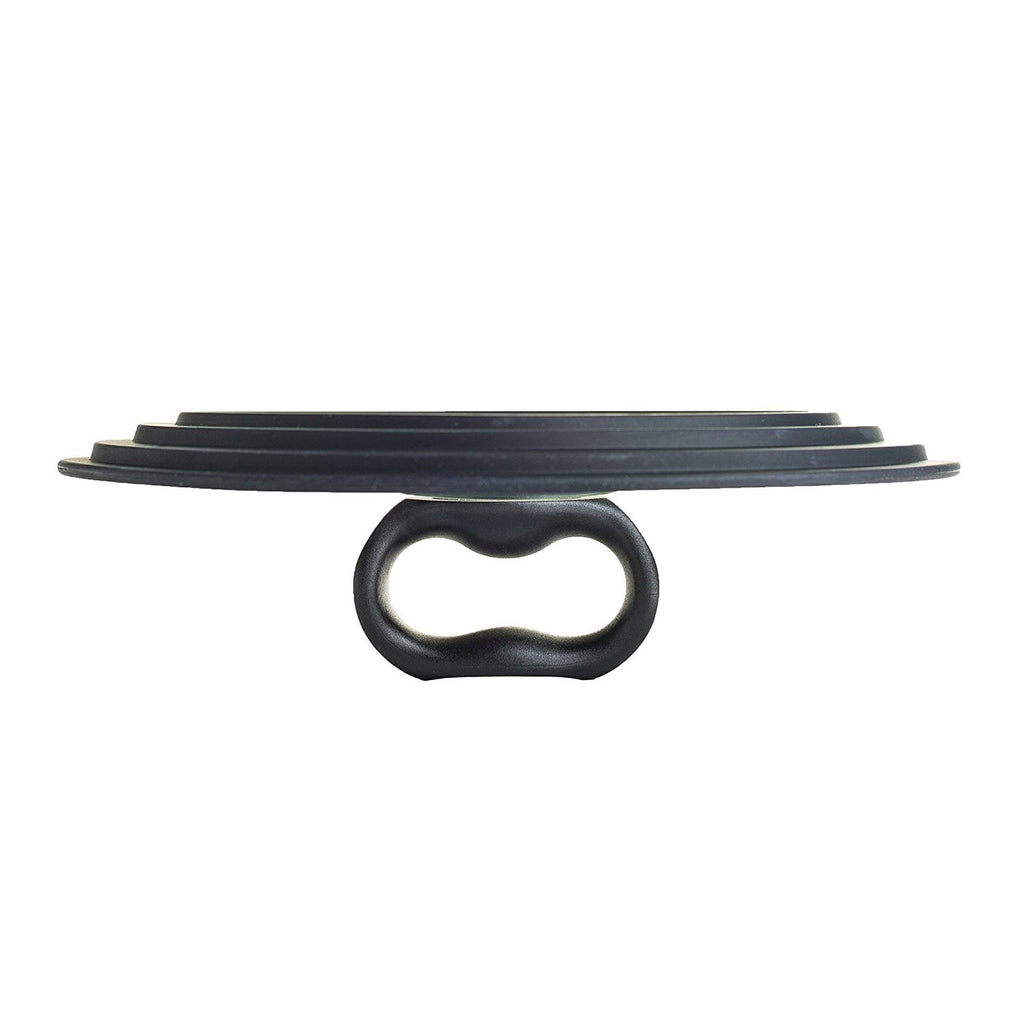 Universal Lid for Pots and Pans, Fits 6-Inch to 8-Inch Cookware, Tempered Glass Replacement Lid with Heat Resistant Silicone Edge, Dishwasher Safe, Made without BPA, Small, Black A192