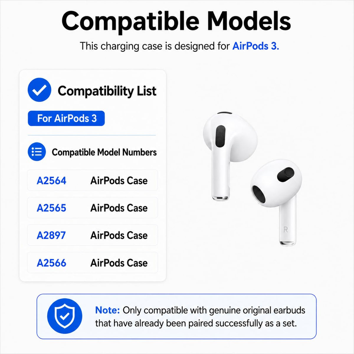Replacement Charging Case for AirPods 3rd Generation L745251