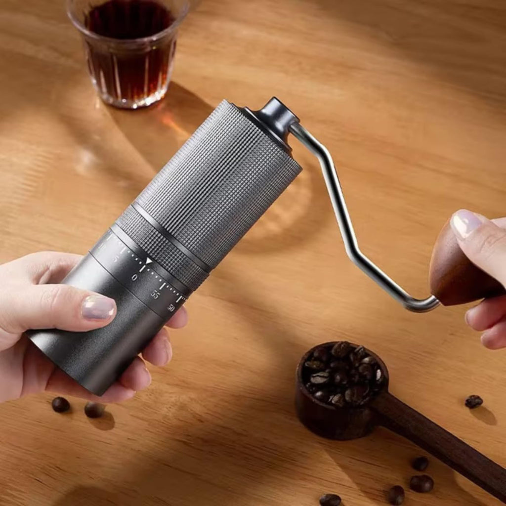 Manual Coffee Grinder 7 Star Stainless Steel Conical Burr 30g Capacity E100