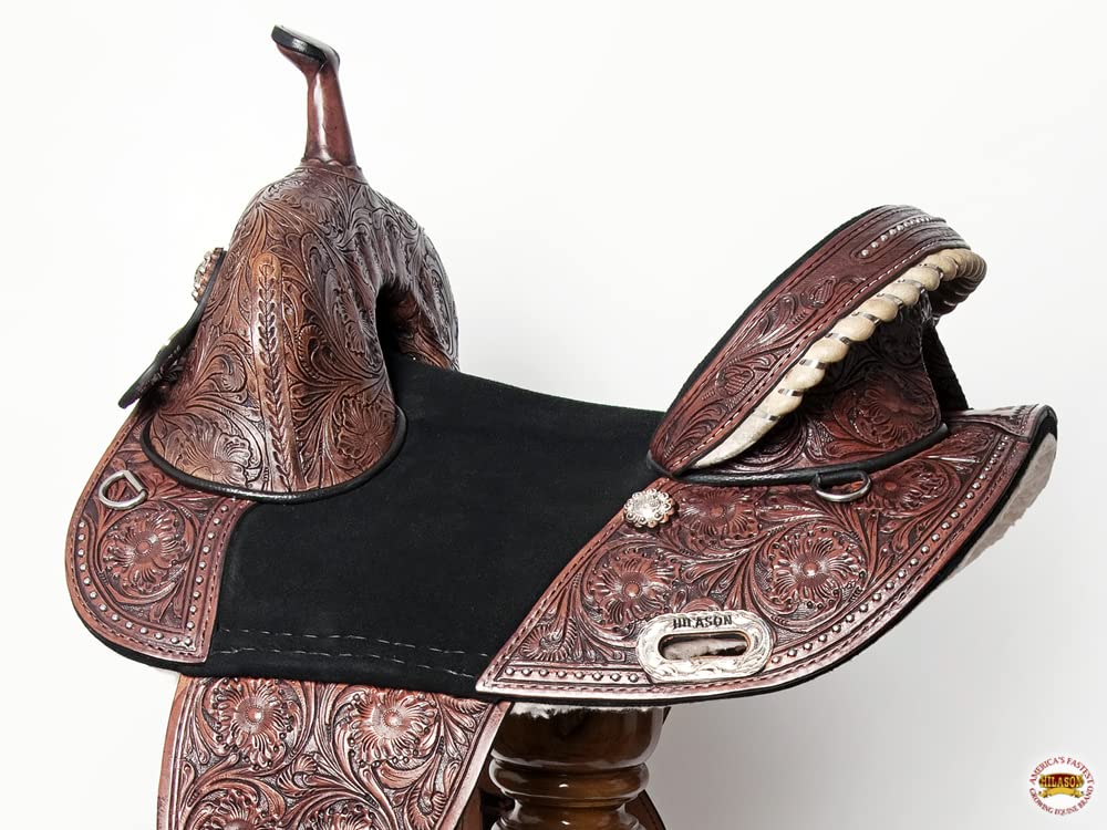 Western Horse Treeless Trail Barrel Saddle Leather O991792