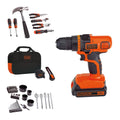 20V MAX 68-Piece Cordless Drill and Home Tool Kit with Storage Bag O70394