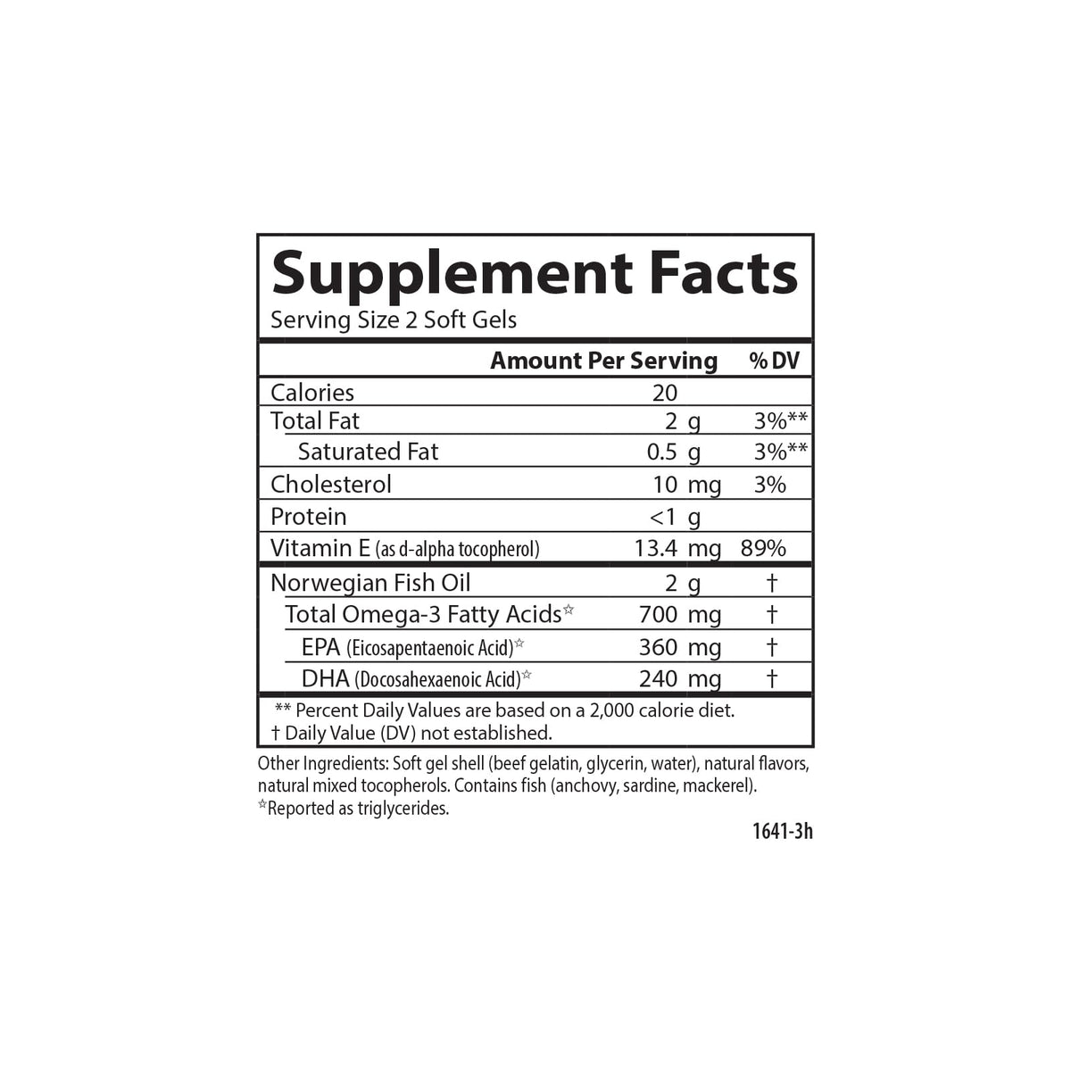 Fish Oil 700 mg Omega-3s Orange 120 Softgels R386712