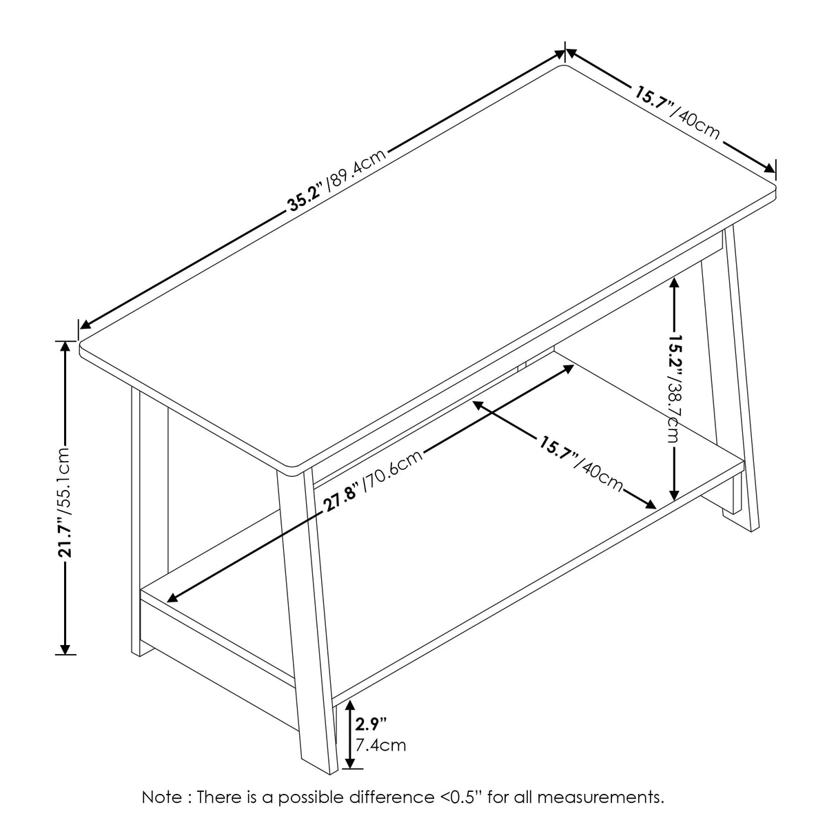 Espresso TV Stand B819049