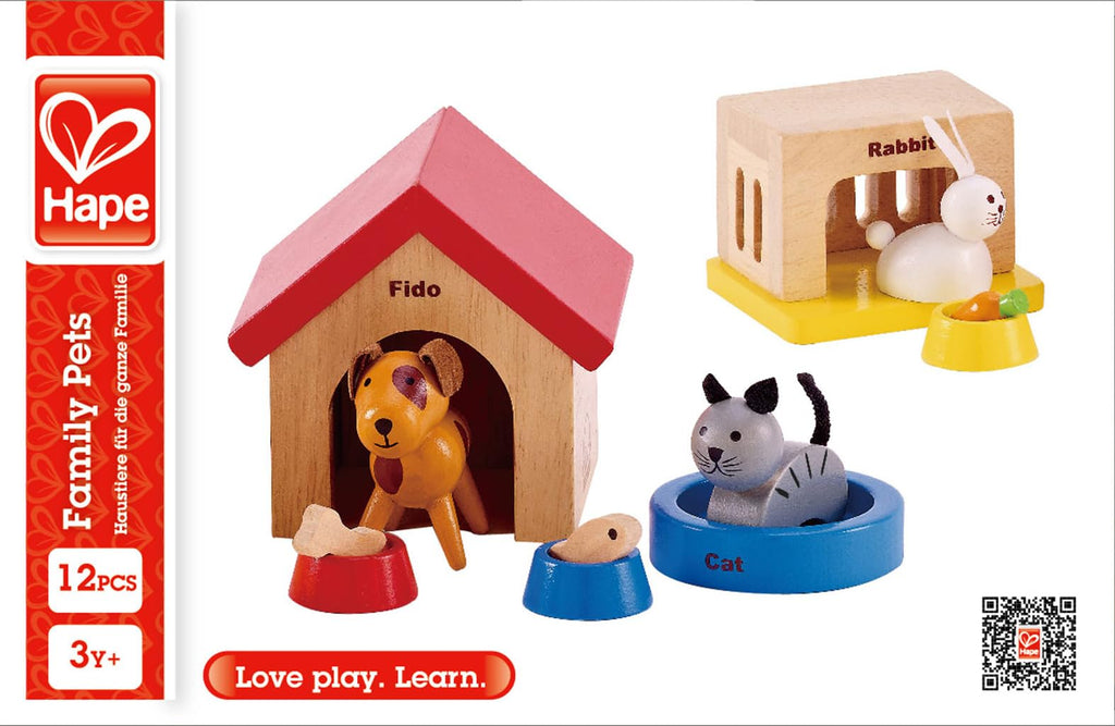 Wooden Dollhouse Animal Set G382582
