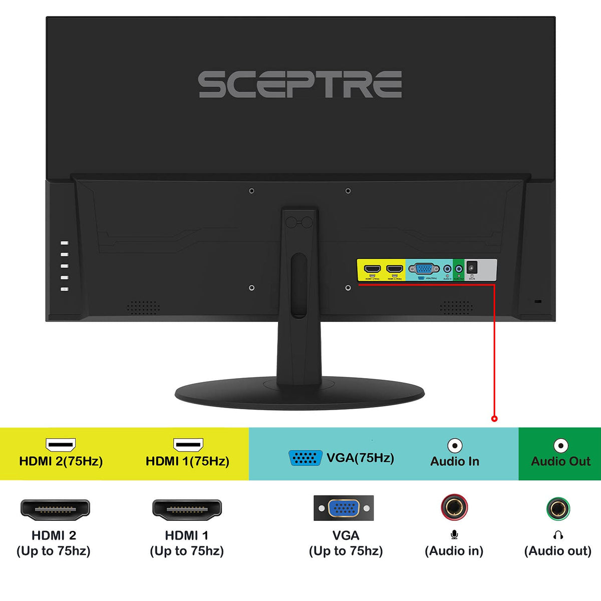 24-Inch IPS 1080p 75Hz Computer Monitor with Speakers V328