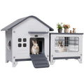 Plastic Rabbit Cage with Run M1933