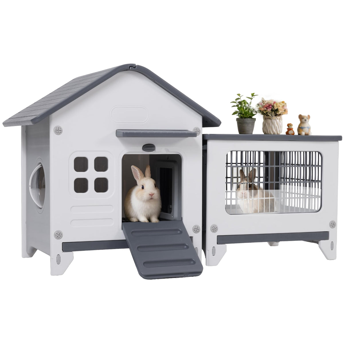 Plastic Rabbit Cage with Run M1933