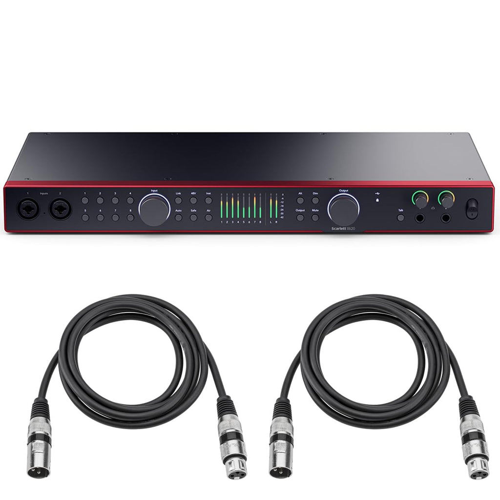 USB Audio Interface with XLR Cables V271