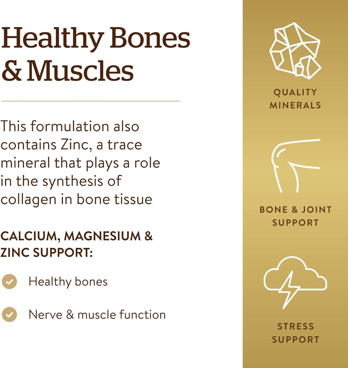 Calcium Magnesium Plus Zinc 250 Tablets V442
