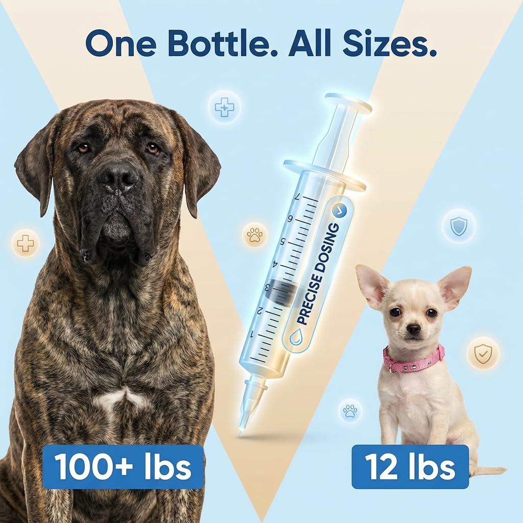 Liquid Dog Dewormer with Dosing Syringe 100ml X1964