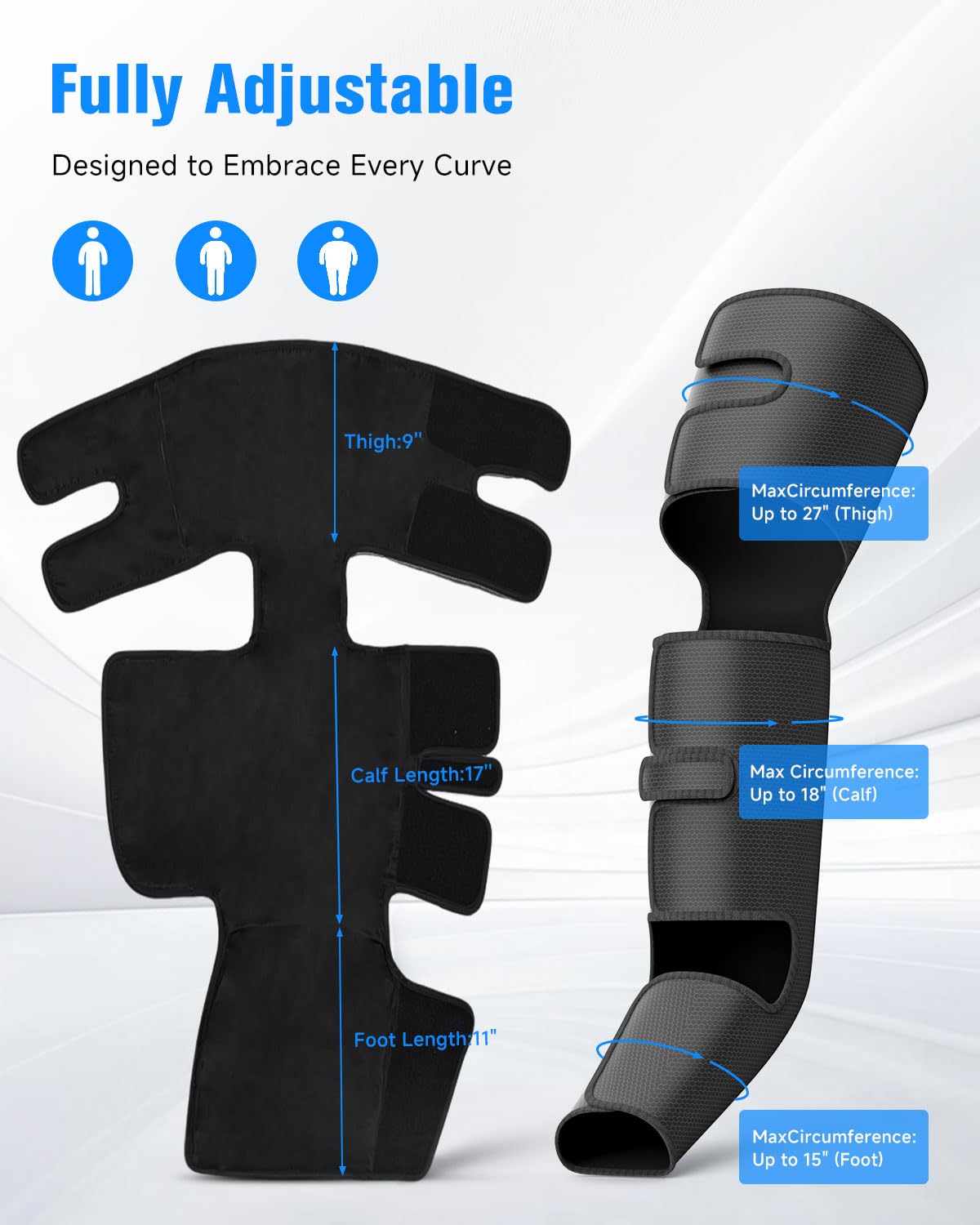 Black Leg Compression Boots D1153