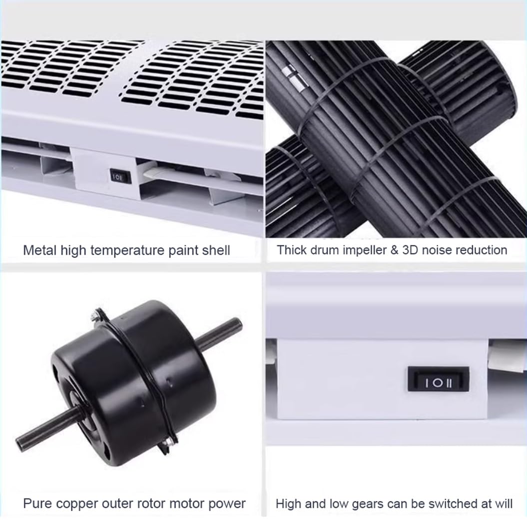 Over Door Air Curtain 60cm 2 Wind Speeds Remote Control J75942