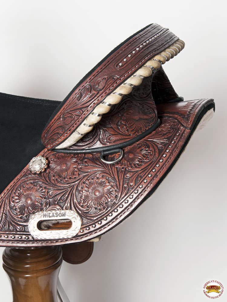 Western Horse Treeless Trail Barrel Saddle Leather O991792