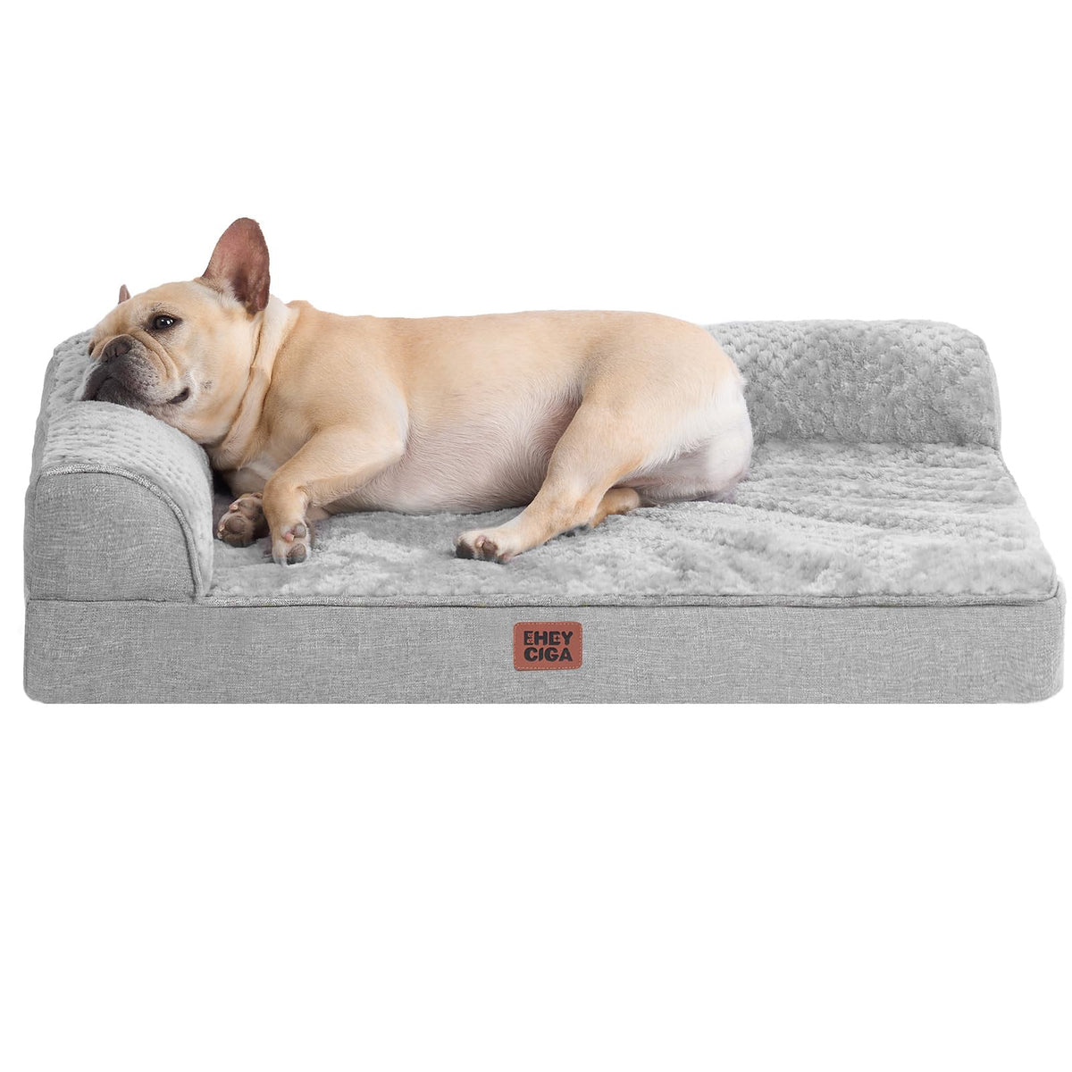 Medium Grey Memory Foam Dog Bed E340