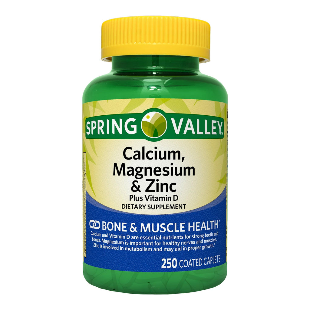 Calcium Magnesium Zinc with D3 Caplets 250ct Q645