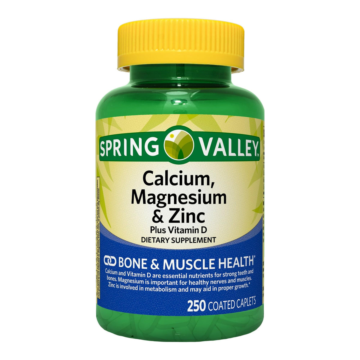 Calcium Magnesium Zinc with D3 Caplets 250ct Q645