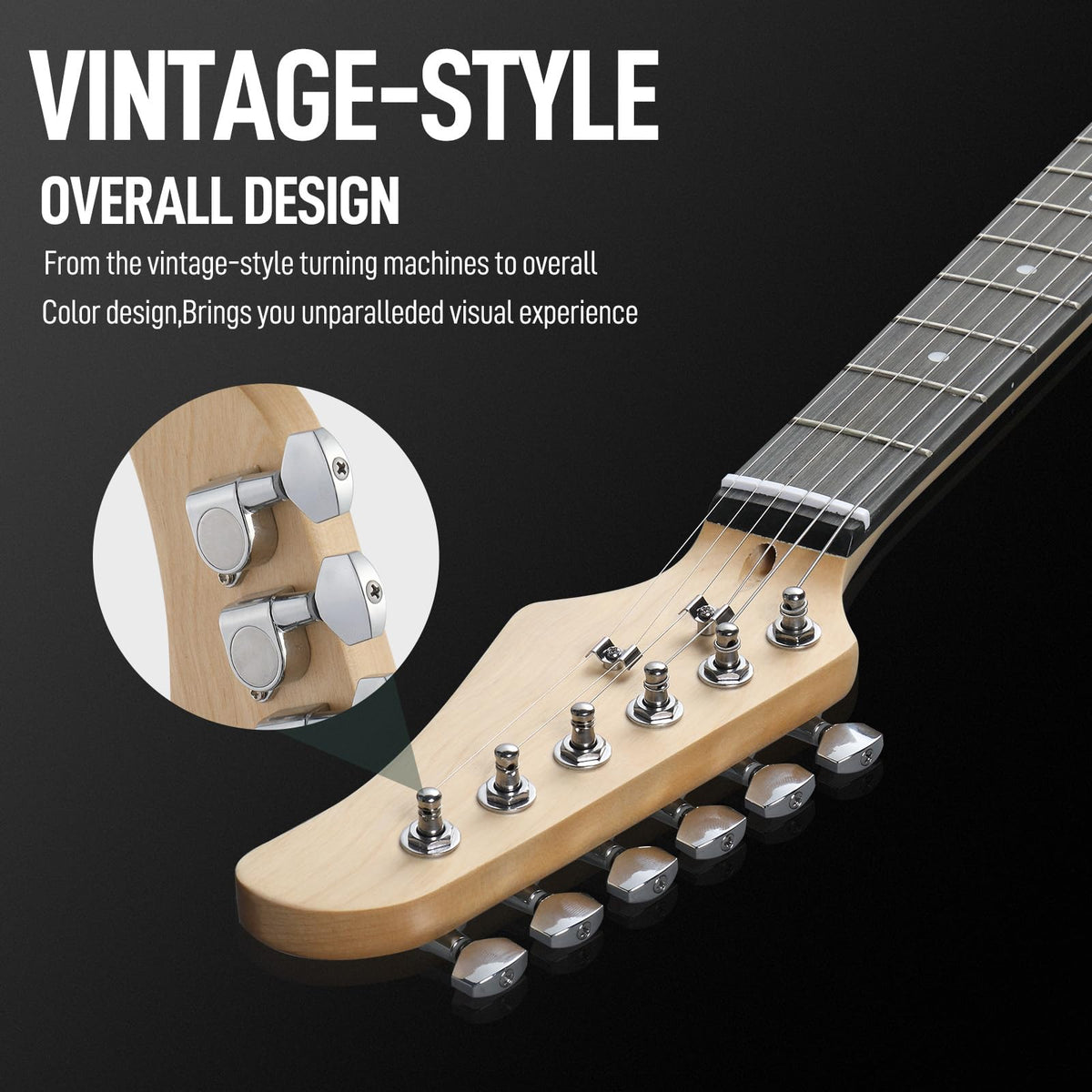 39 Inch Red Electric Guitar Kit with Amp O65348