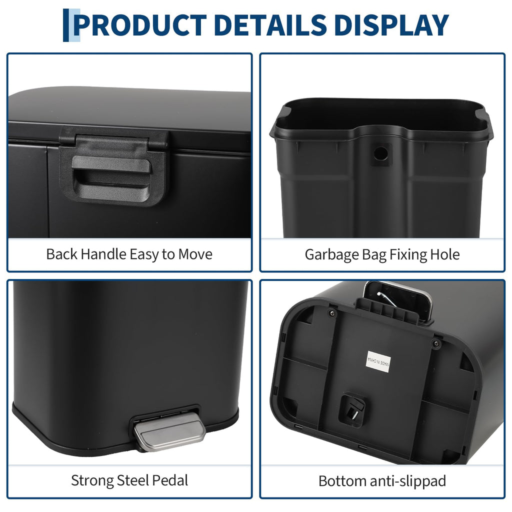 12L Stainless Steel Slim Trash Can N283511