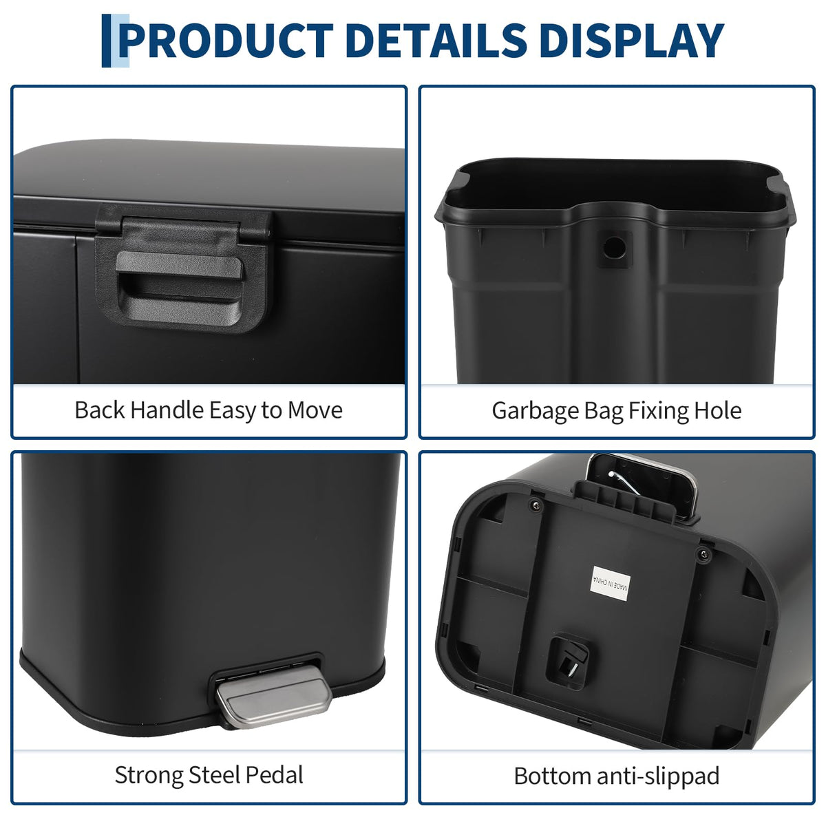 12L Stainless Steel Slim Trash Can N283511