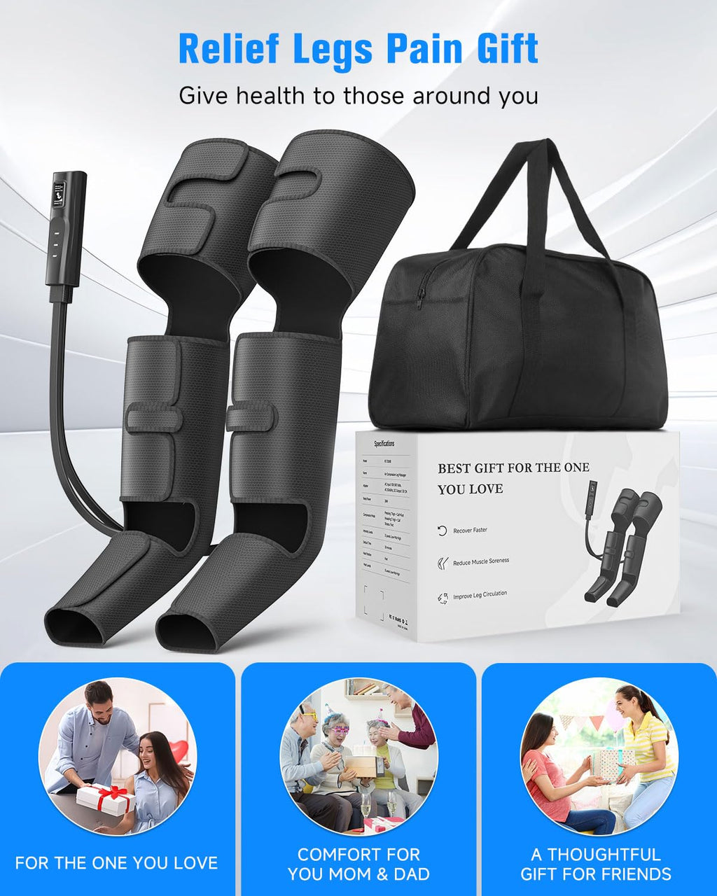 Black Leg Compression Boots D1153