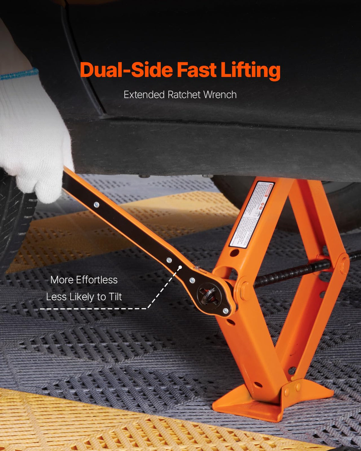 2.5 Ton Scissor Car Jack with Lifting Range E3083
