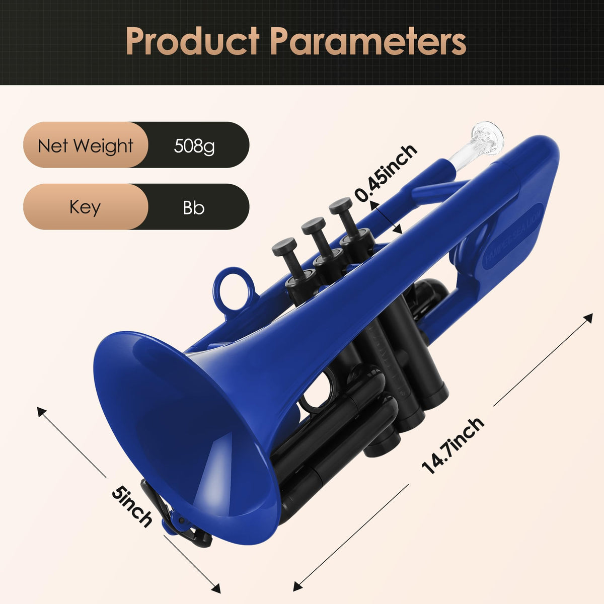 Plastic Bb Trumpet T6281