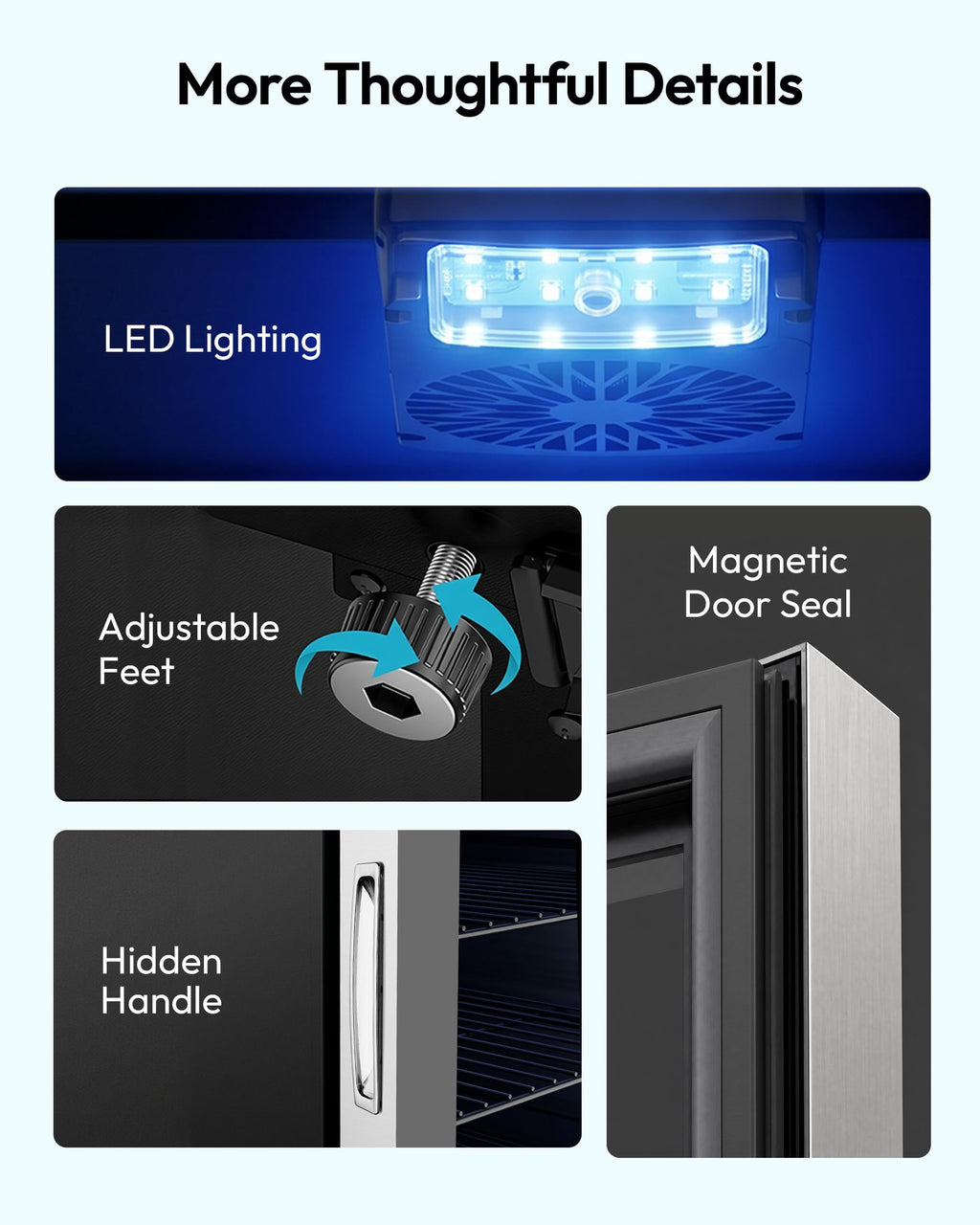 145 Can 4.5 Cu.ft Mini Fridge with Glass Door Y176369