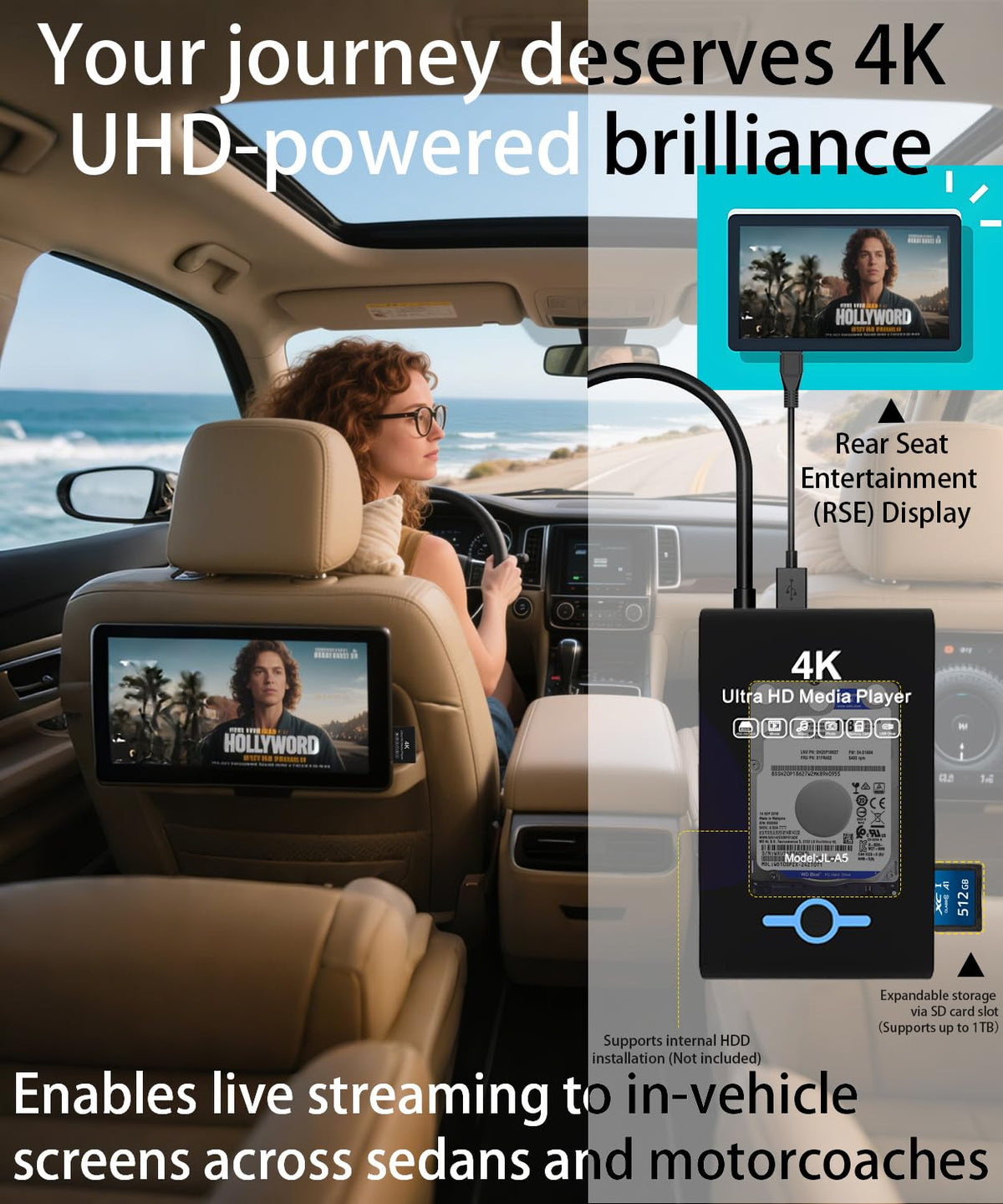 4K Ultra HD Media Player & HDD Enclosure 2-in-1 Z8014