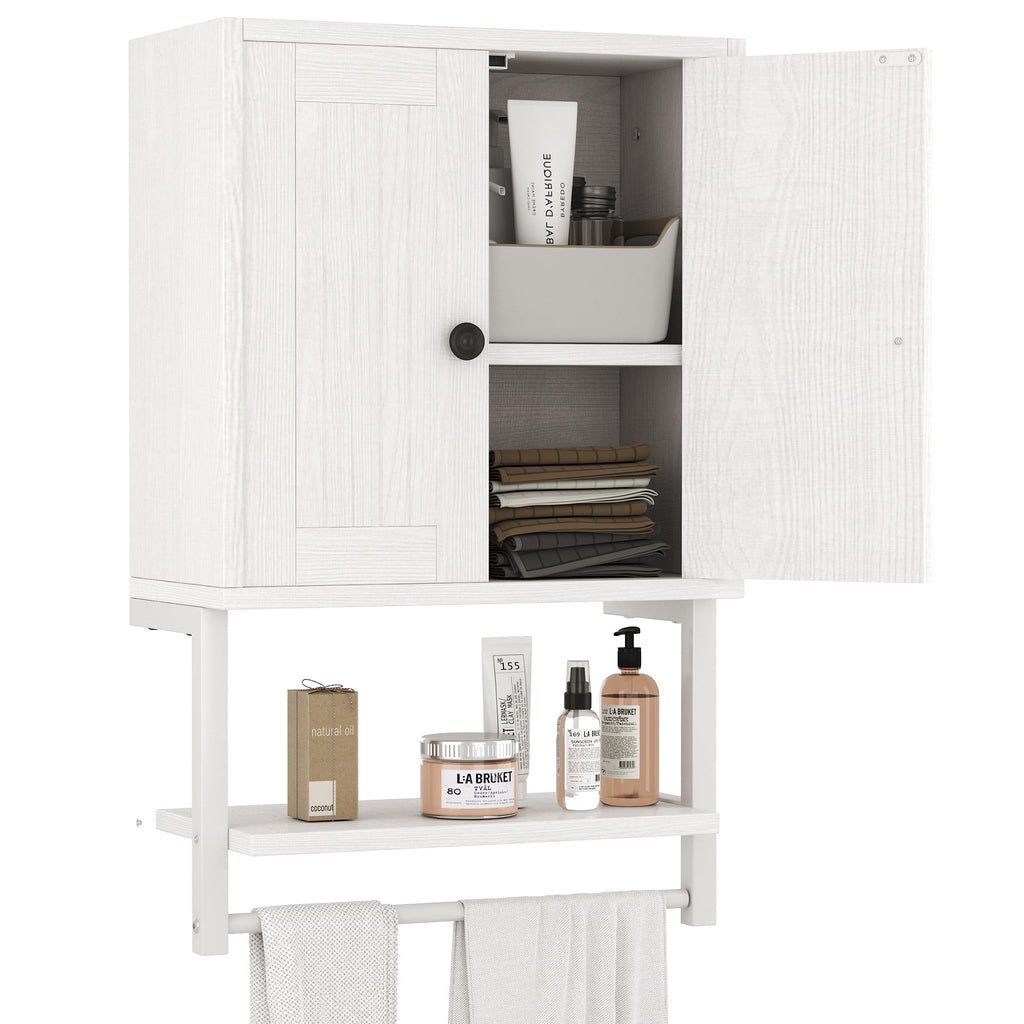 Small Rustic Medicine Cabinet with Two Barn Doors B8386