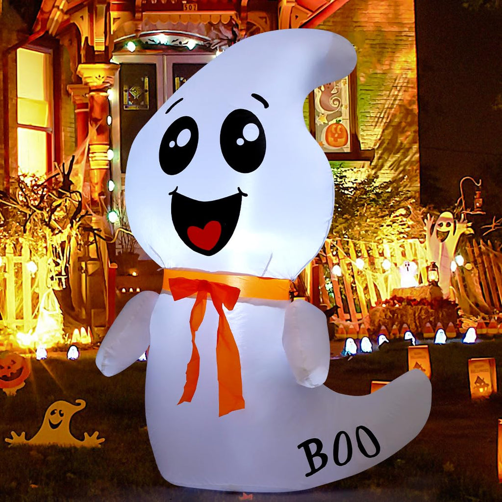 4 FT Inflatable Ghost with Built-in LEDs Q387506