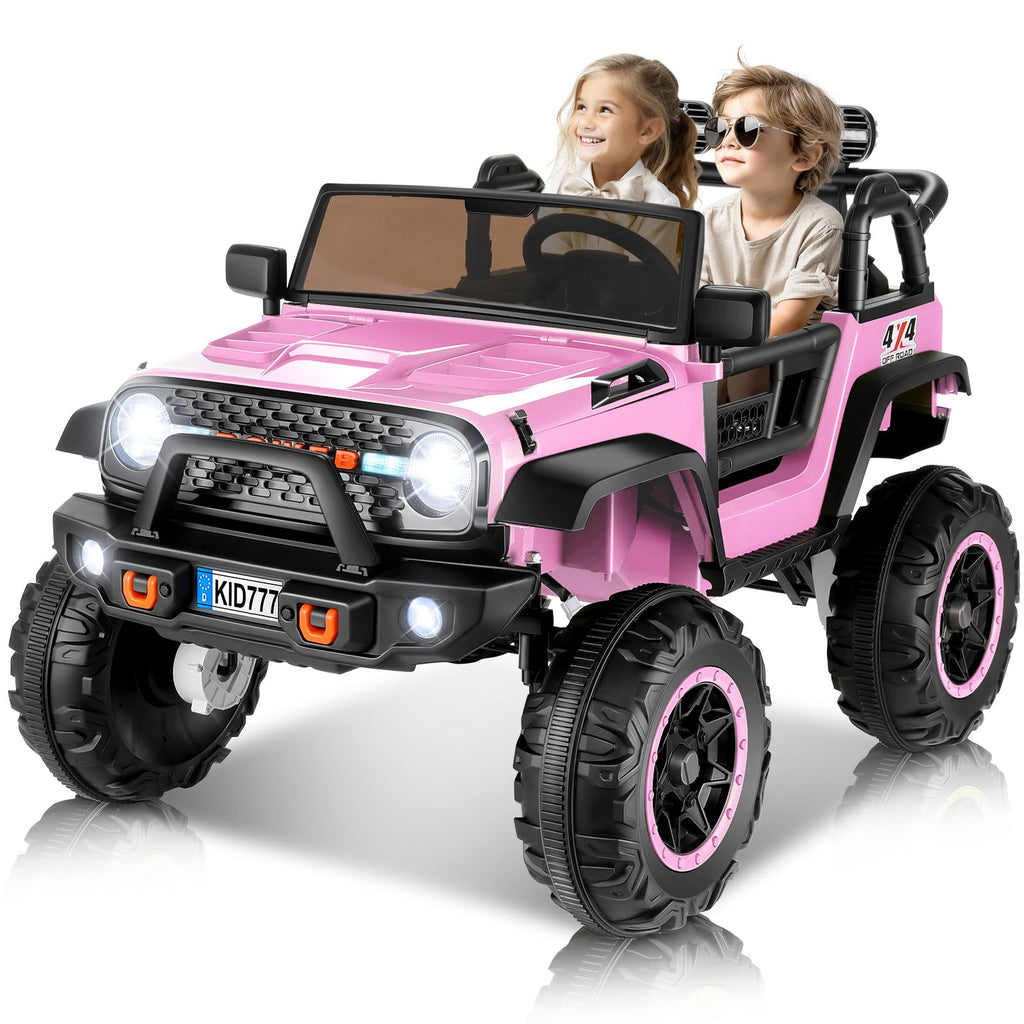 24V Ride On Toy 2 Seater 4WD Pink S32420