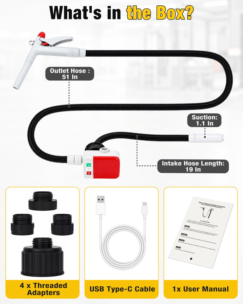 Fuel Transfer Pump with Hand Nozzle Y420