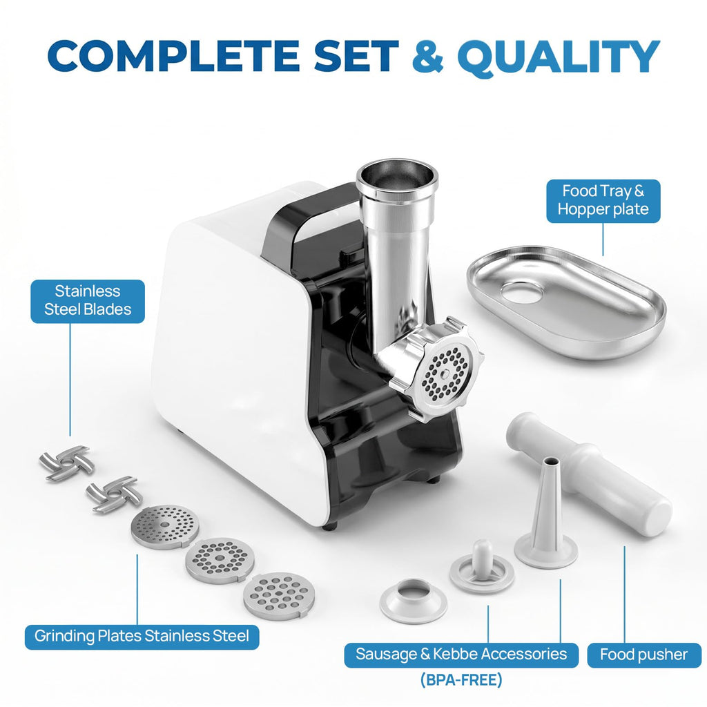 2300W Electric Meat Grinder with 2 Blades and 3 Grinding Plates P297289