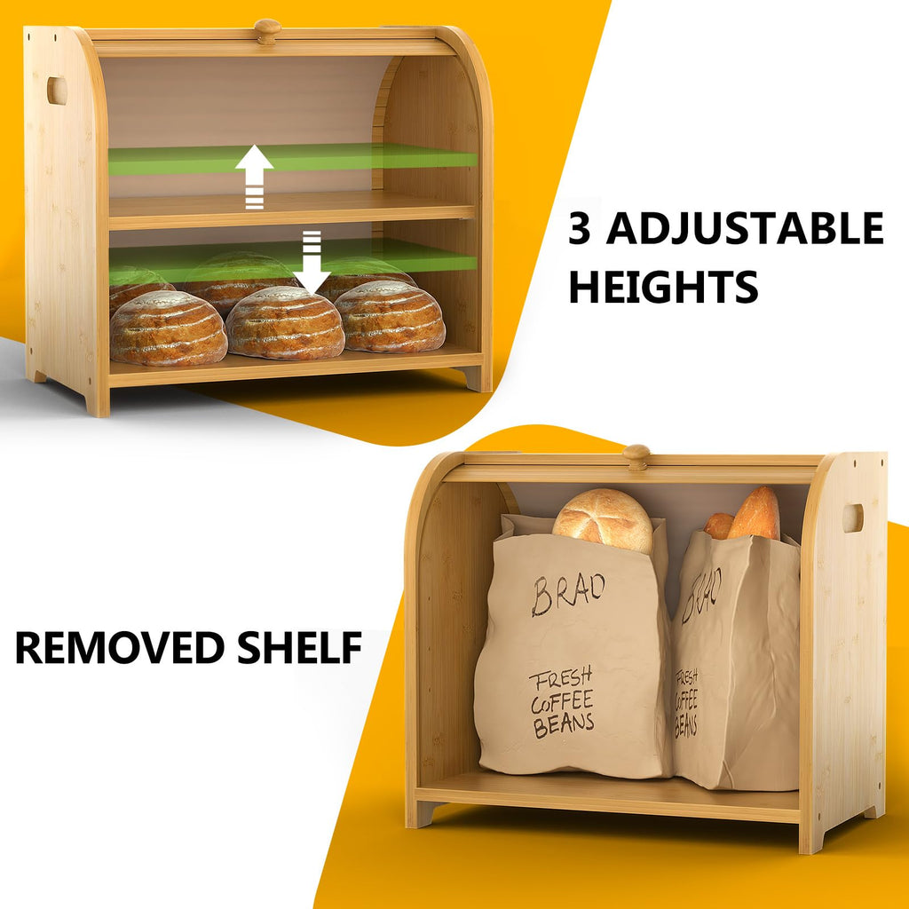 Bamboo Bread Box C212336