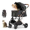 4-Wheel Pet Stroller with Reversible Handle L2696