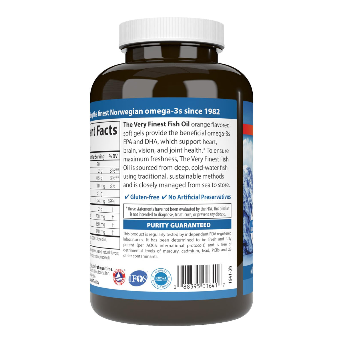 Fish Oil 700 mg Omega-3s Orange 120 Softgels R386712