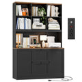 72'' Tall File Bookcase with Power Outlet & 2 Filing Drawers V324