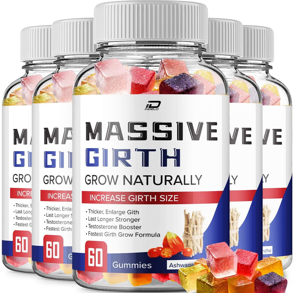 Hemp Gummies 5 Pack 300 Gummies I5805