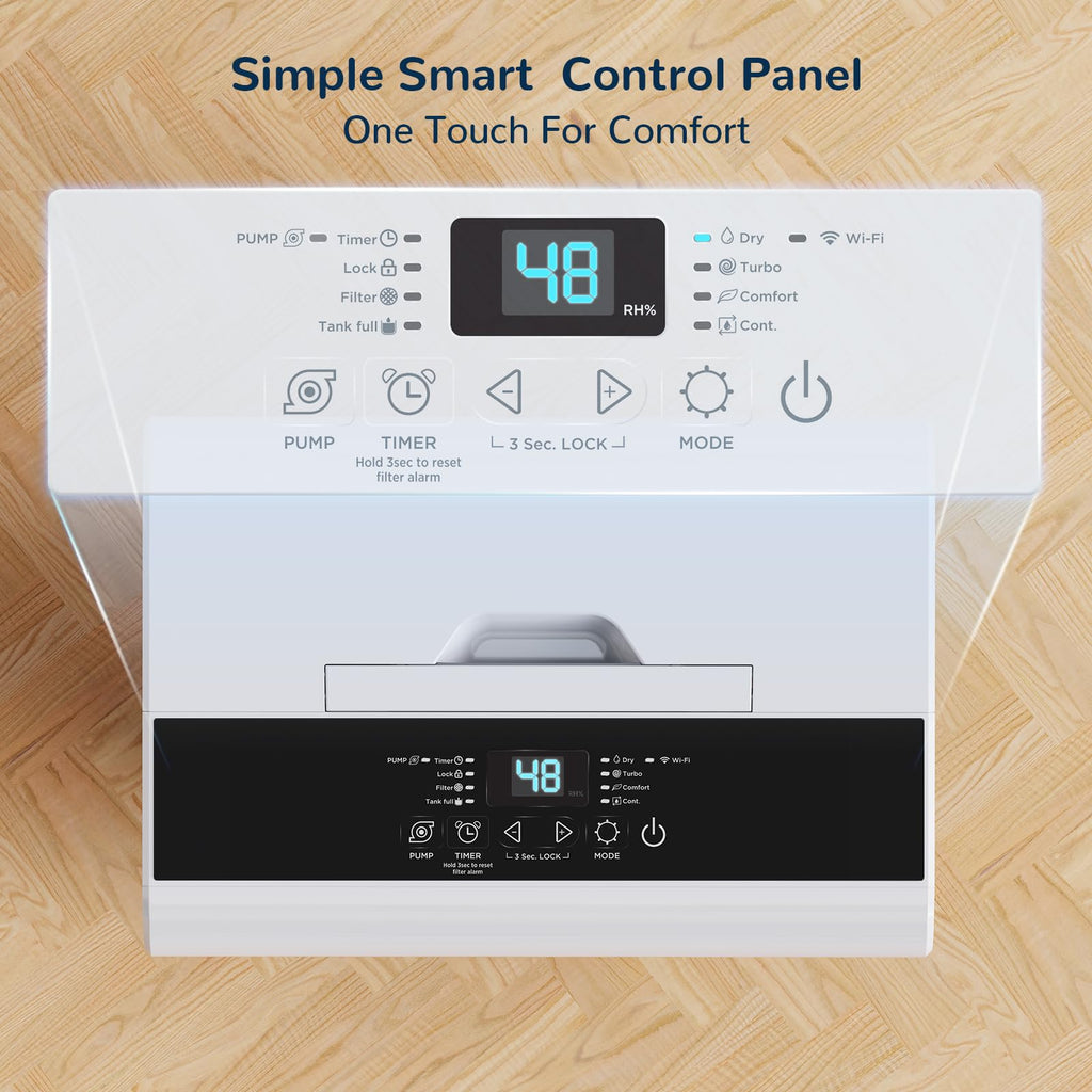 50 Pint Smart Dehumidifier with Pump X838